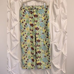 Patagonia Girls Floral Capri Pants Size XL (14)